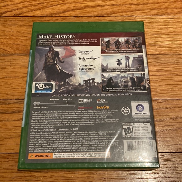 Assassin’s Creed Unity - Xbox One (new) - Picture 2 of 4